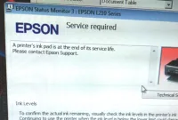 Cara Mengatasi Printer Epson Service Required