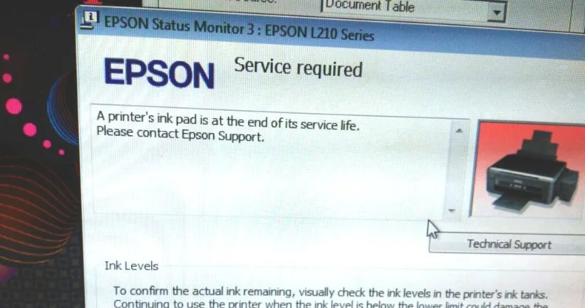 Cara Mengatasi Printer Epson Service Required