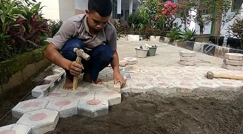 Cara Pasang Paving Block